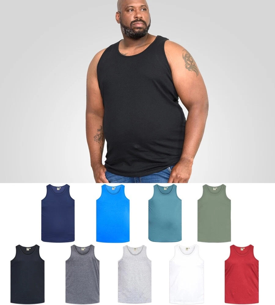 D555 Duke Clothing Fabio Sleeveless Cotton Crew Neck Muscle Vest