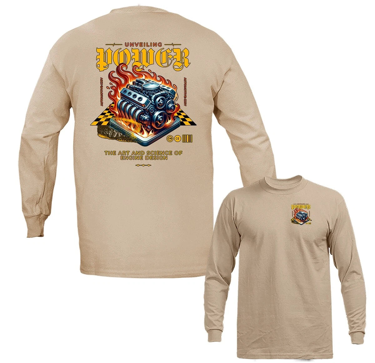 Unveiling Powe Imported Tuned Custom JDM Sports Car Graphic Long Sleeve