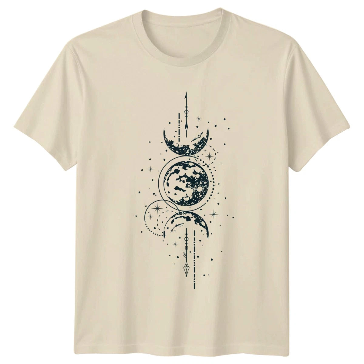 Celestial Moon Phases Sacred Geometry Astronomy T-Shirt Moon Phases Cosmology