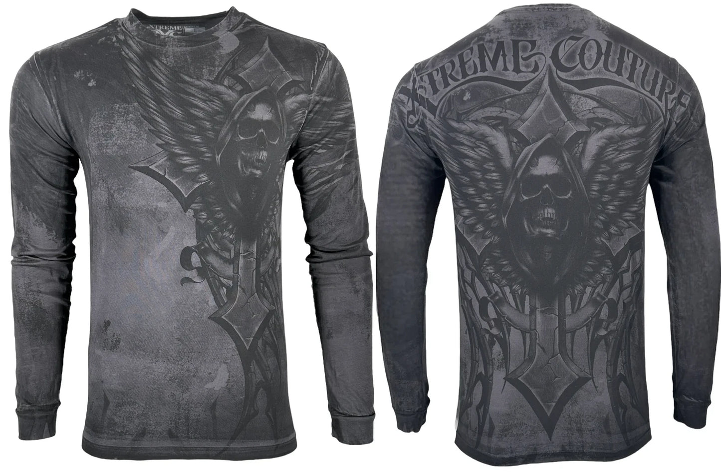 Xtreme Couture By Affliction Men's Long Sleeve T-shirt Last scream S-4XL