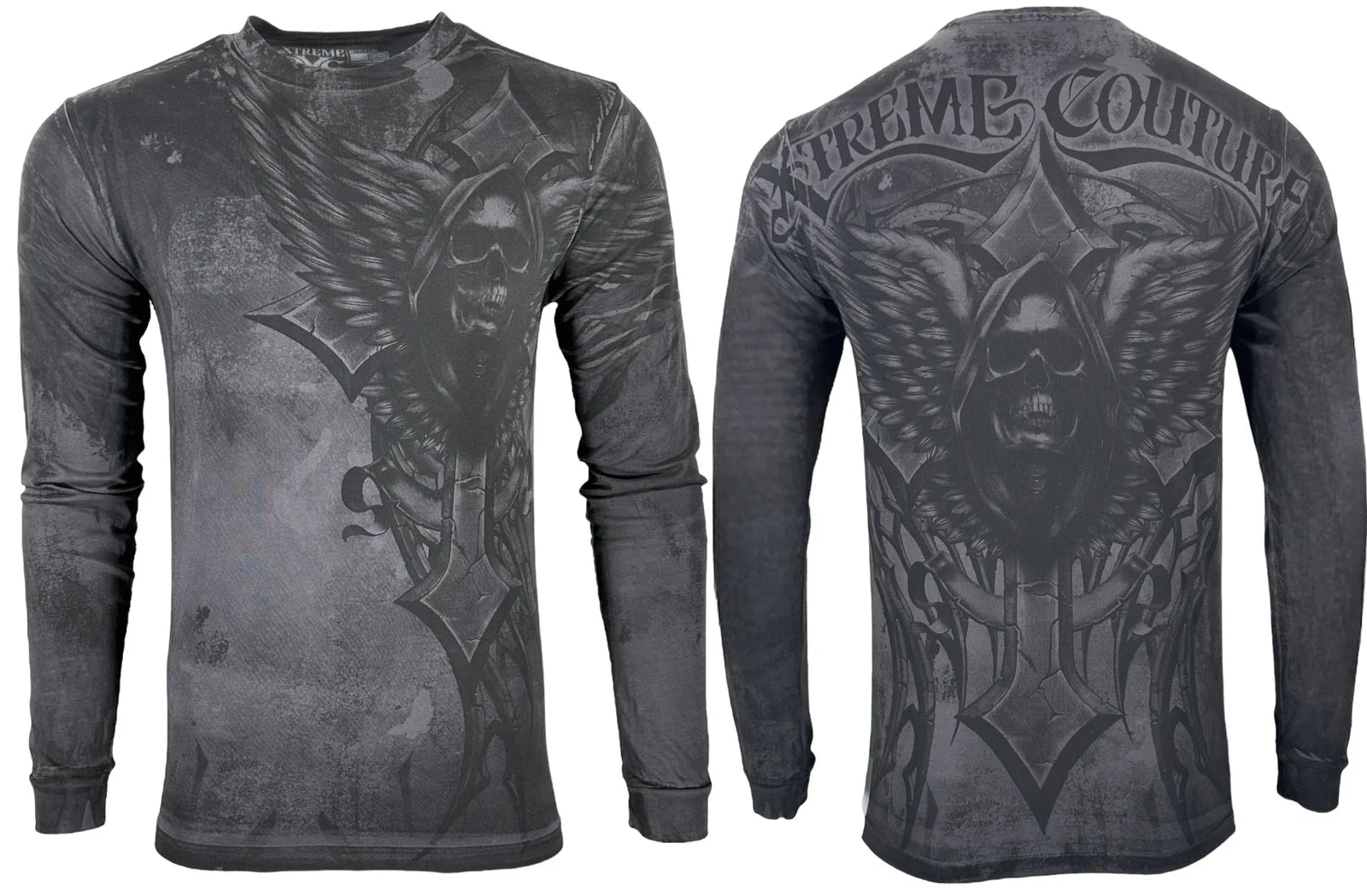 Xtreme Couture By Affliction Men's Long Sleeve T-shirt Last scream S-4XL
