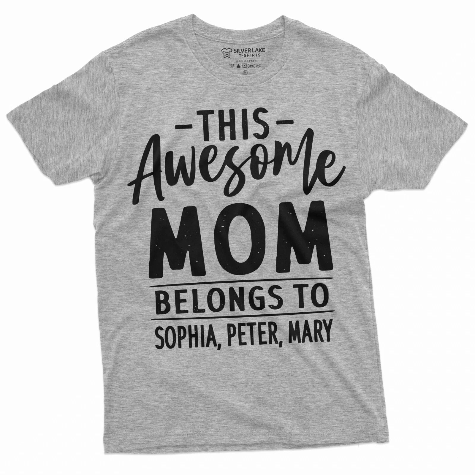 Personalized Mom Shirt Mother's Day Shirt For Mom Customizable Mom T-Shirt