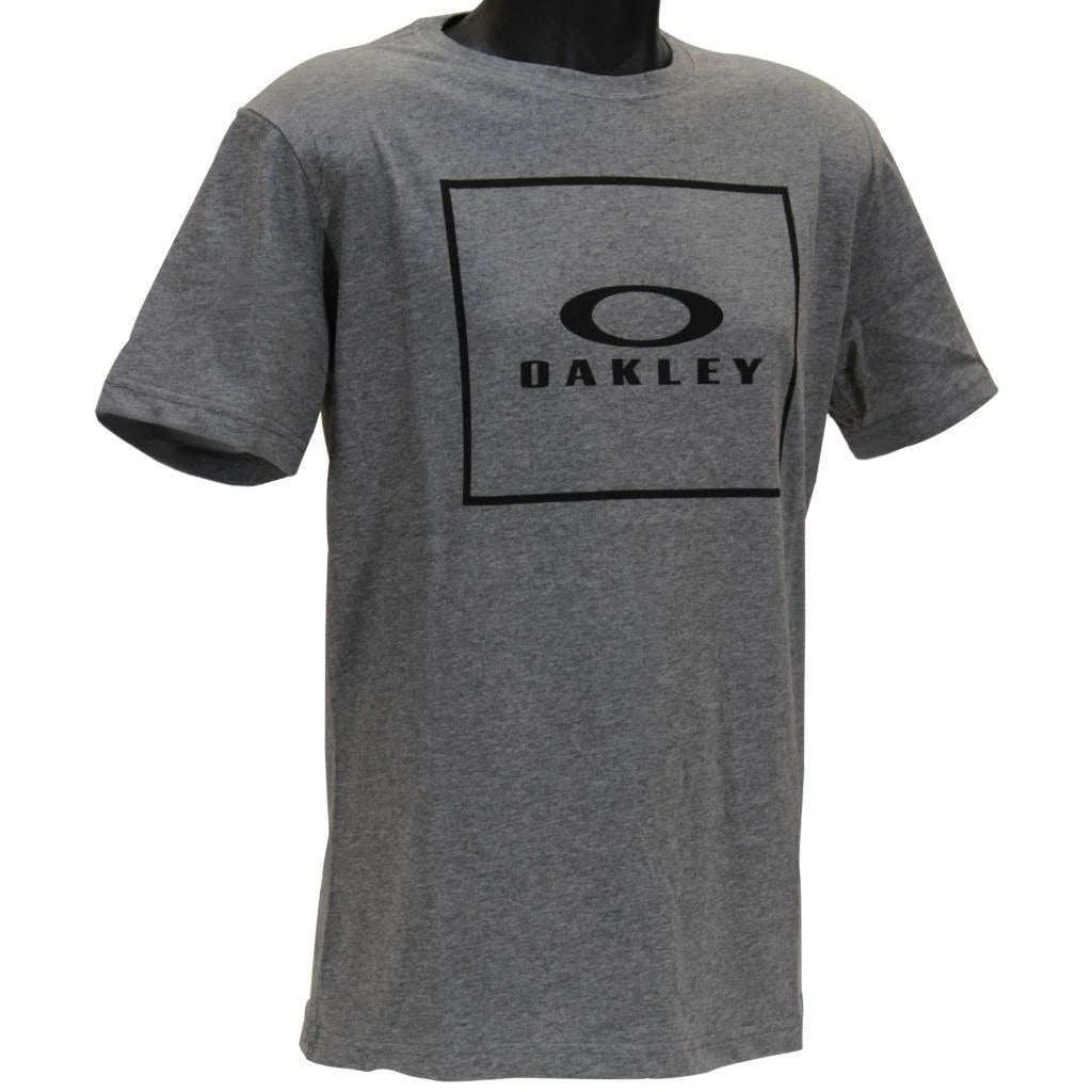 Oakley Jack Tee Mens Size L Large Graphite Heather Grey Regular Logo T-Shirt