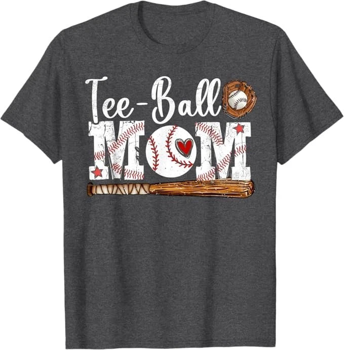 Tee Ball Mom Funny Tball Mom Mother's Day T-Shirt