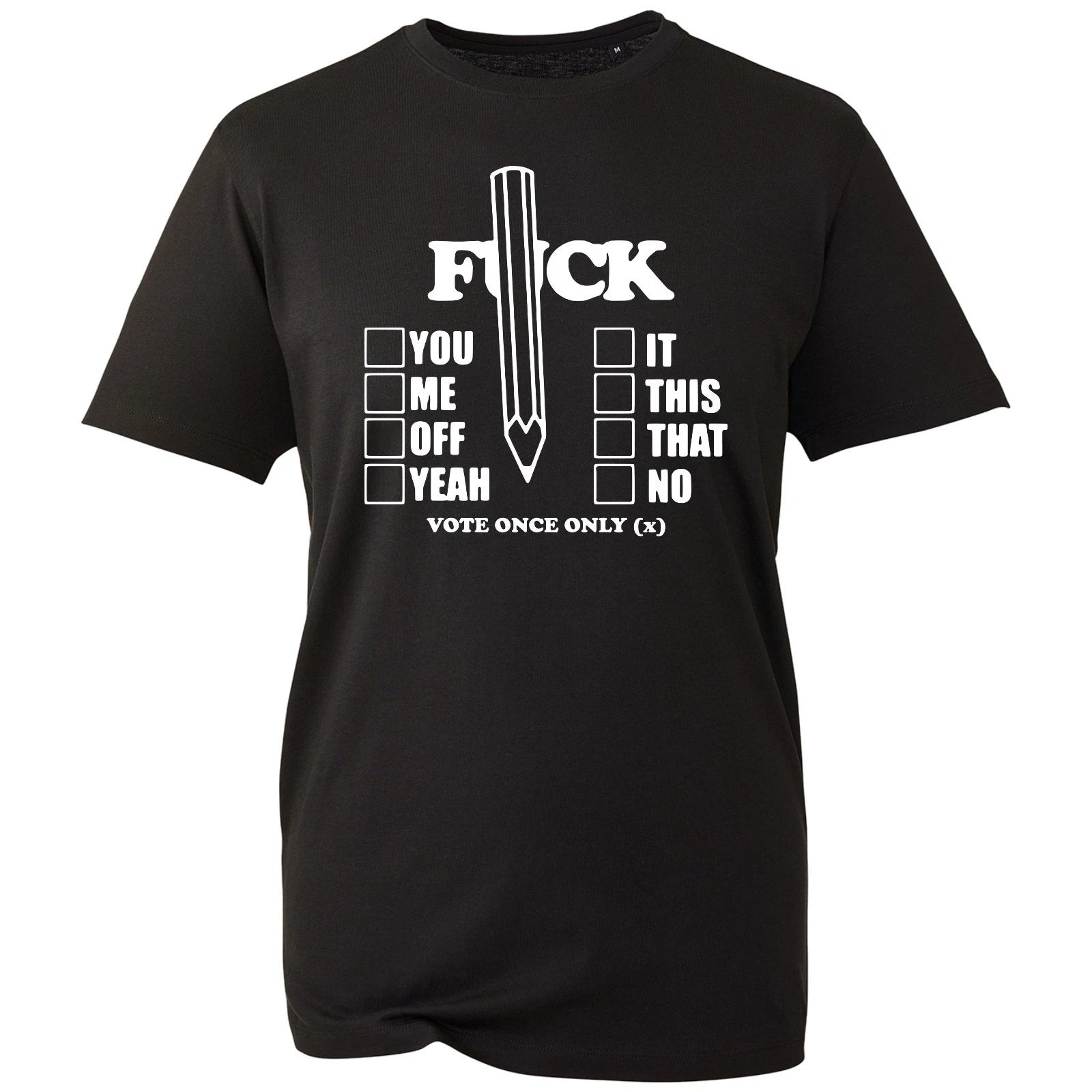 Funny Sarcastic Black T Shirt Mens Novelty Graphic Tee Joke Gift Rude Slogan Tee