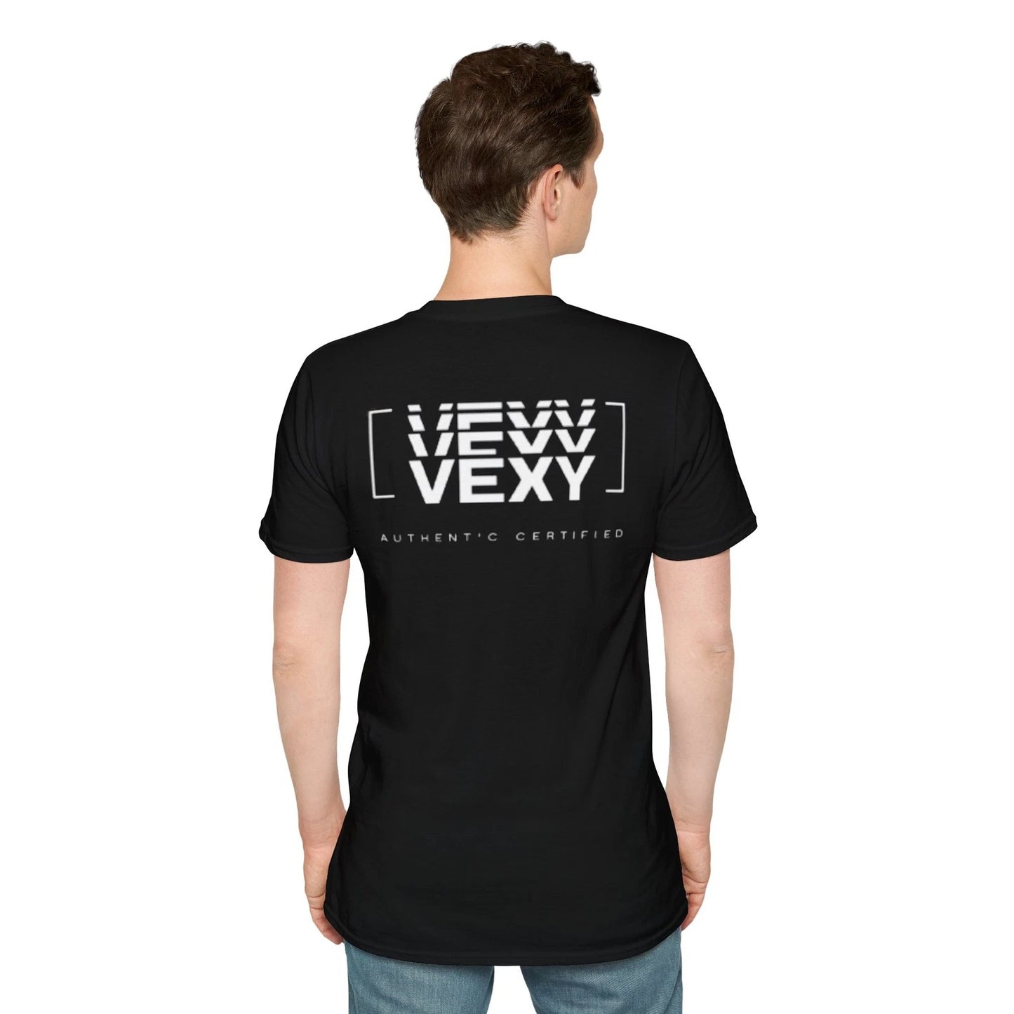 VEXY Authentic Certified Graphic T-shirt | Minimal Streetwear Y2K Black Tee