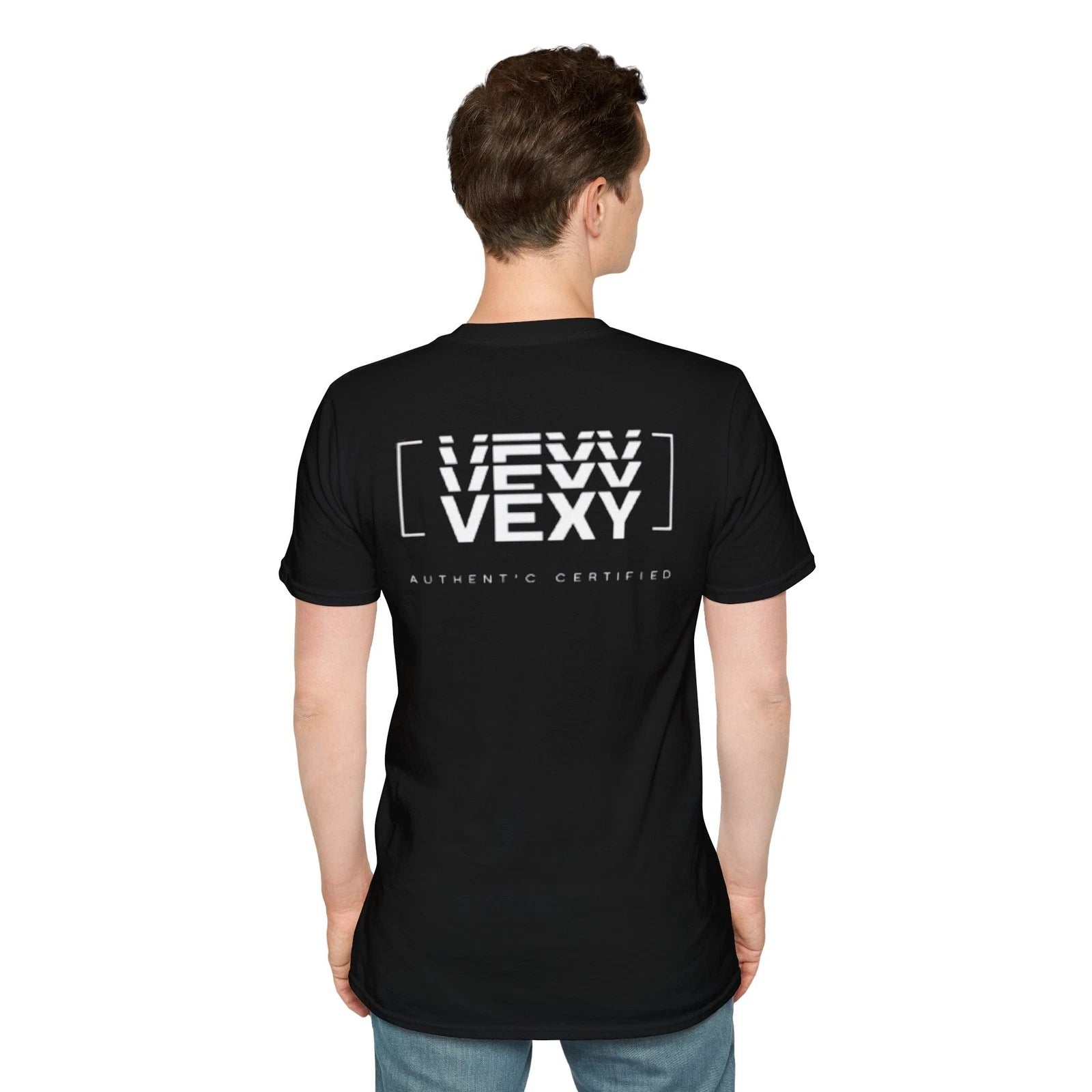 VEXY Authentic Certified Graphic T-shirt | Minimal Streetwear Y2K Black Tee