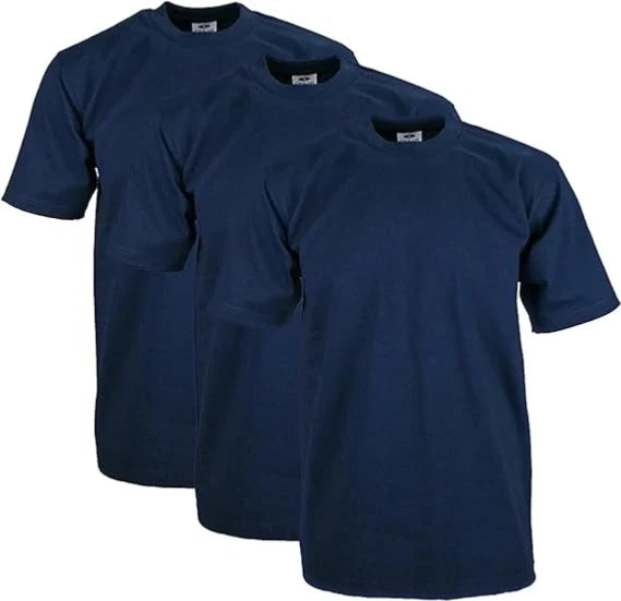 3 PACK PROCLUB MENS HEAVYWEIGHT SHORT SLEEVE T SHIRTS COTTON