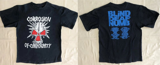 90’s Corrosion Of Conformity Shirt COC Blind 1991 Tour Dates Metal Punk S-5XL