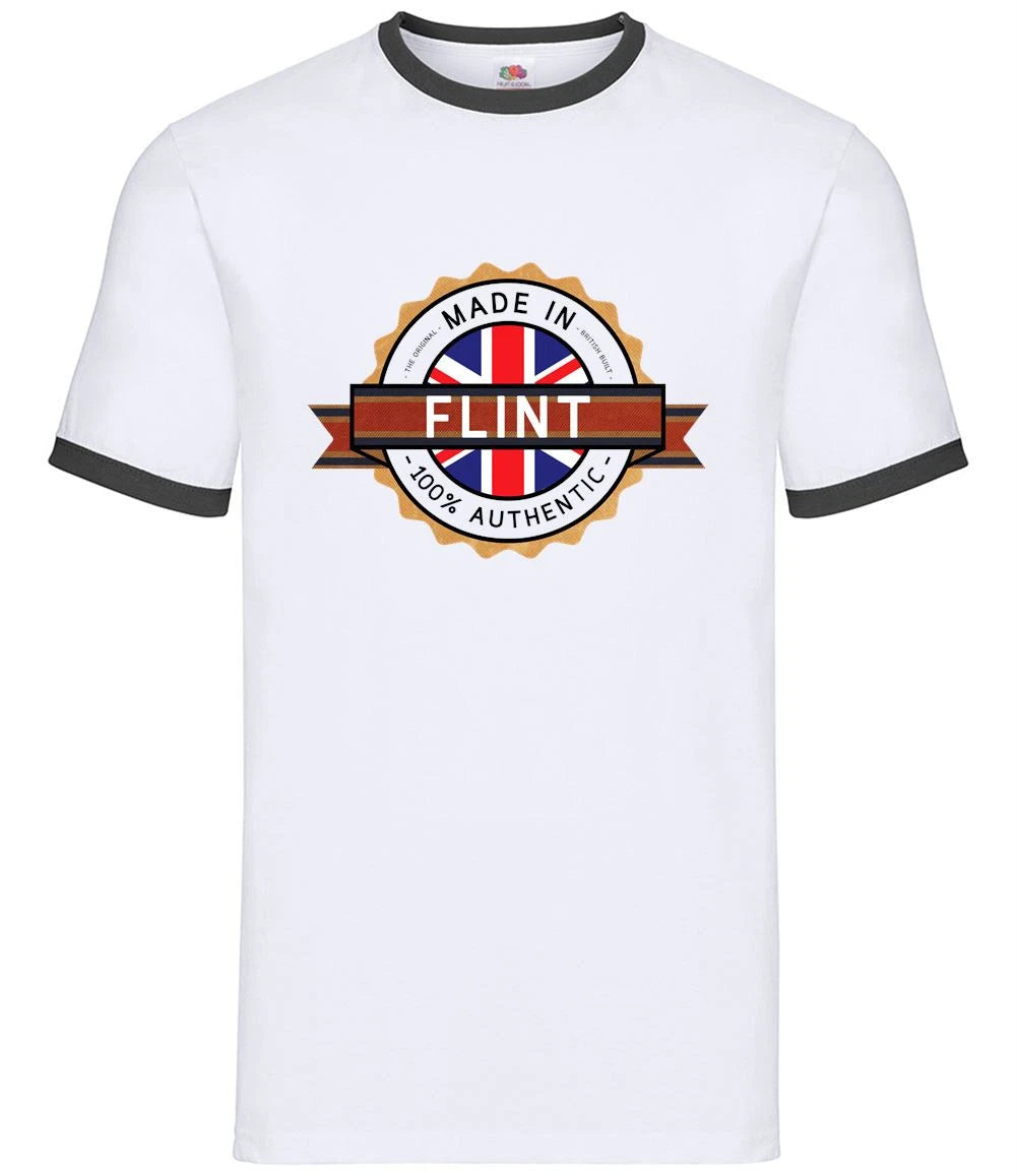 Made In Flint - Mens Ringer - Hometown City Town Live Love Born Place