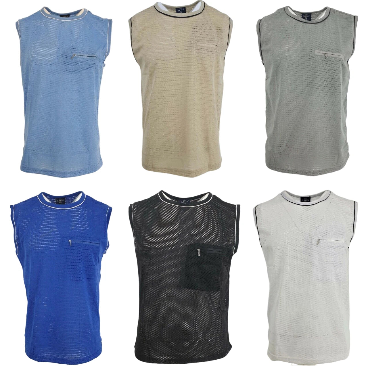 Mens Mesh Fishnet Vest Top Combat See Through Tank Men Military Fashion Urban