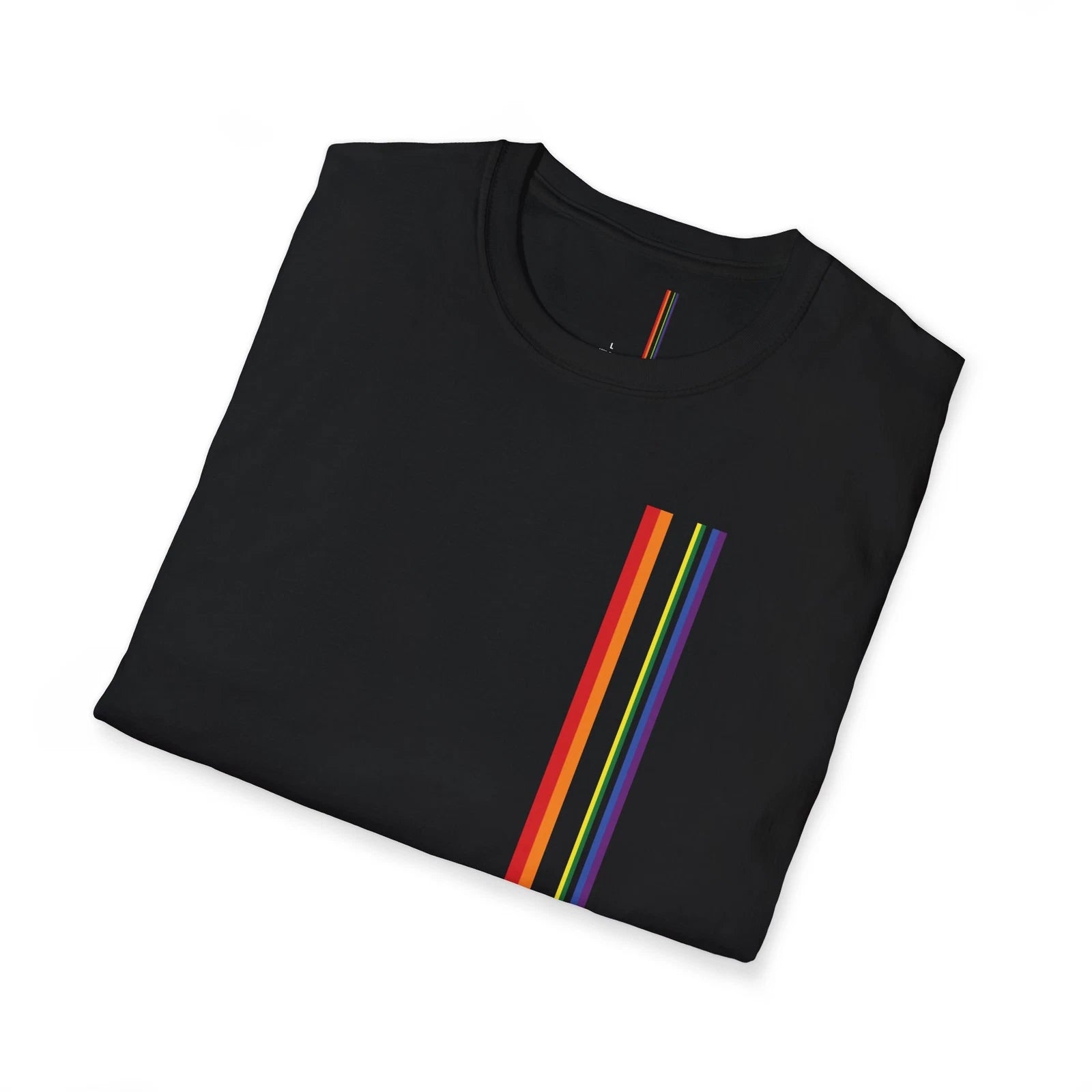Rainbow Color Spectrum Minimalist Stripes Tee Shirt Men Women Unisex Trendy Gift