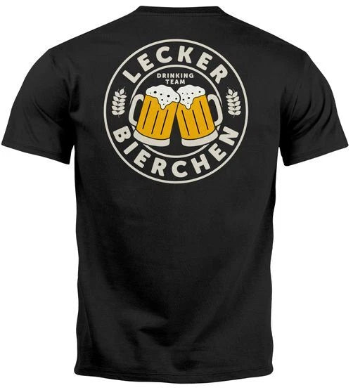 Men's T-Shirt back print delicious beer beer motif alcohol fun shirt saying