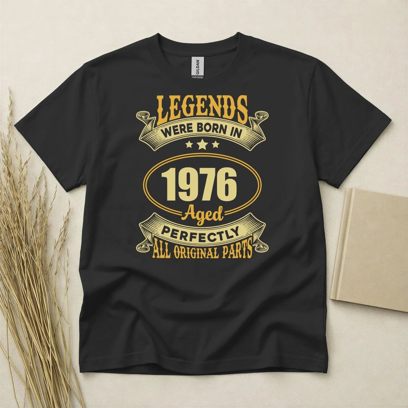 50th Birthday Shirt Born In 1976 50 Years Old Gifts Aged Perfectly T-Shirt Fifty