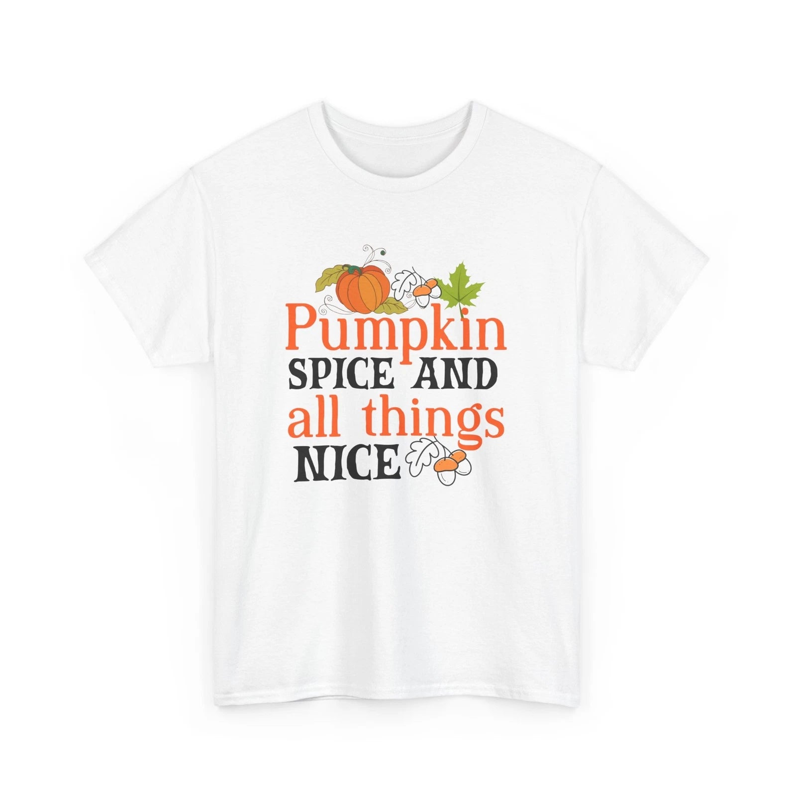 Fall Aesthetic T-Shirt | Autumn Tee | Pumpkin Spice And All things Nice Shirt