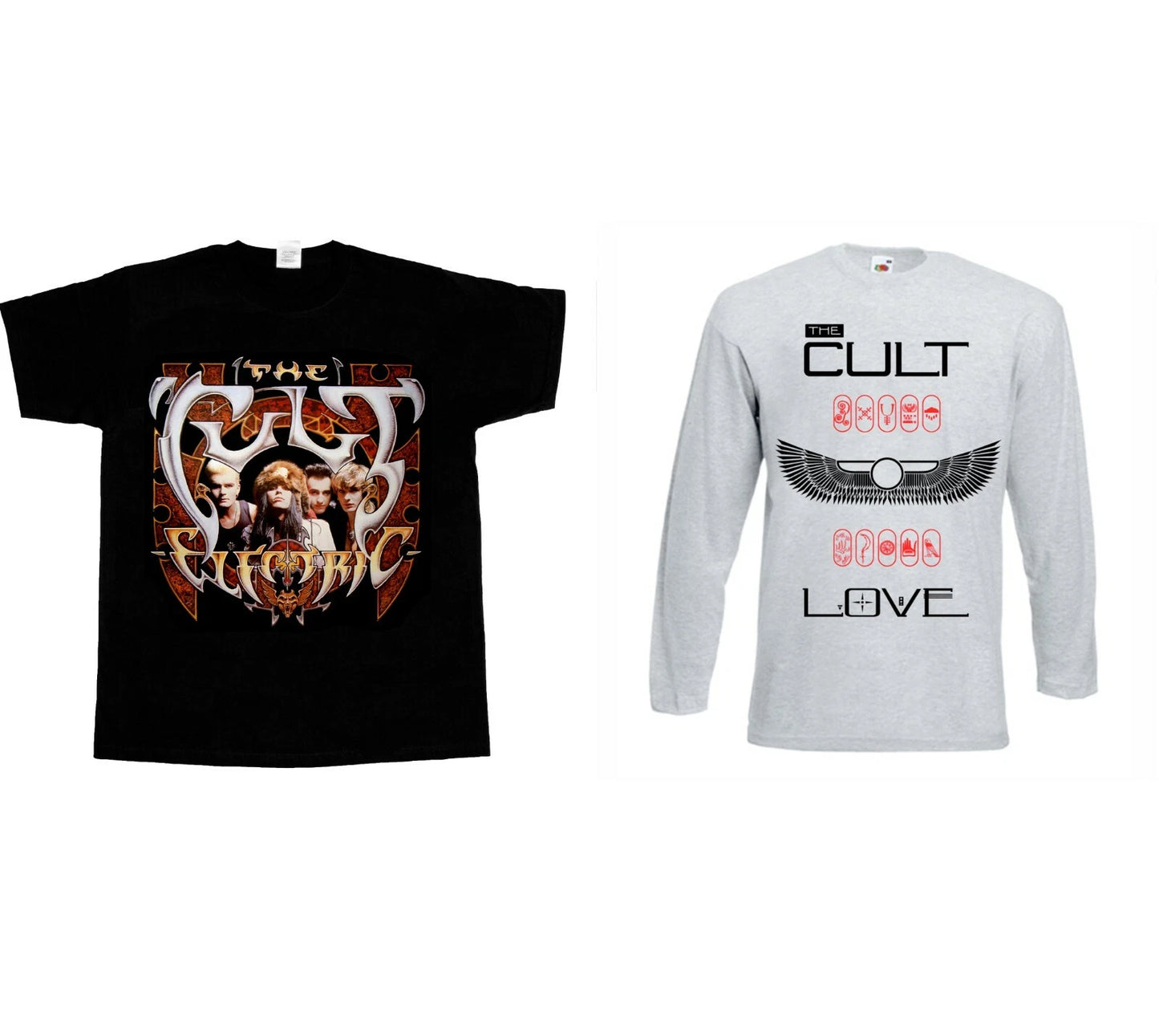 THE CULT LOVE '85 ELECTRIC GOTH NEW GRAY SHORT/LONG SLEEVE T-SHIRT