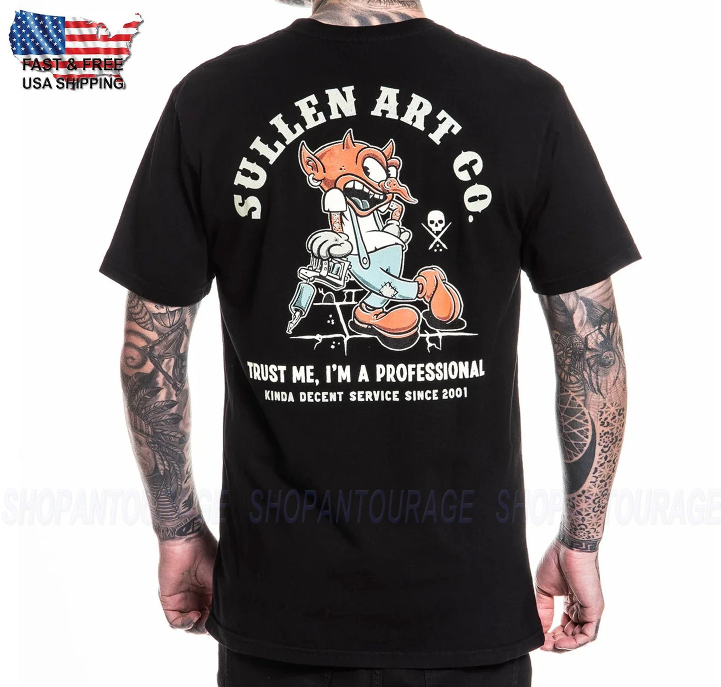 Sullen Art Collective Trust Me Premium Fit SCM6832 Short Sleeve T-shirt For Men
