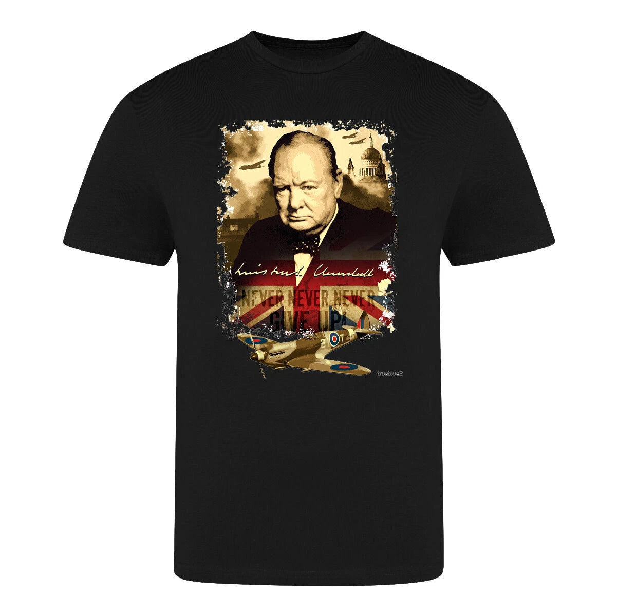 Winston Churchill T Shirt Politics British England Migration Government
