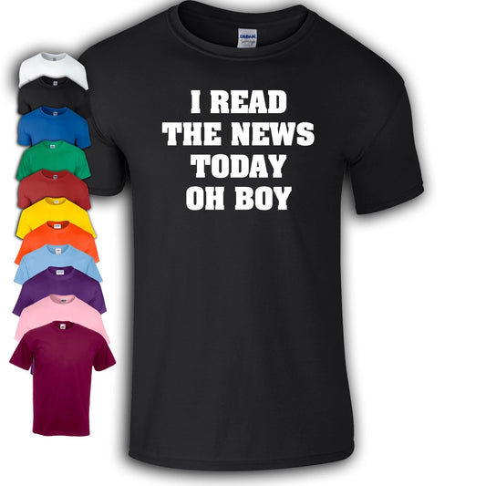 I Read The News Today Oh Boy T-Shirt |  Music | 60s |