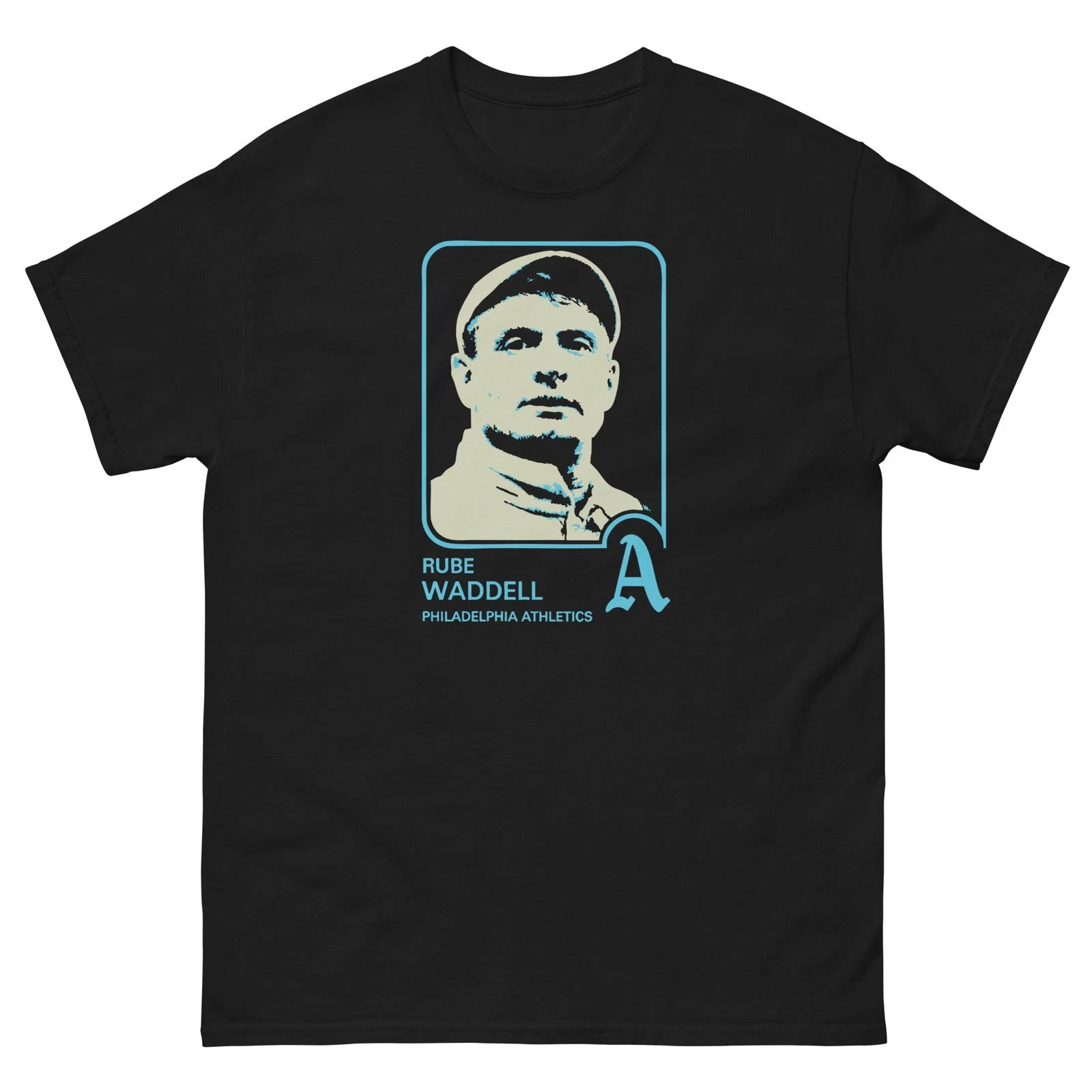 Rube Waddell Vintage Baseball Card Style Shirt Philadelphia A's Legend Tee