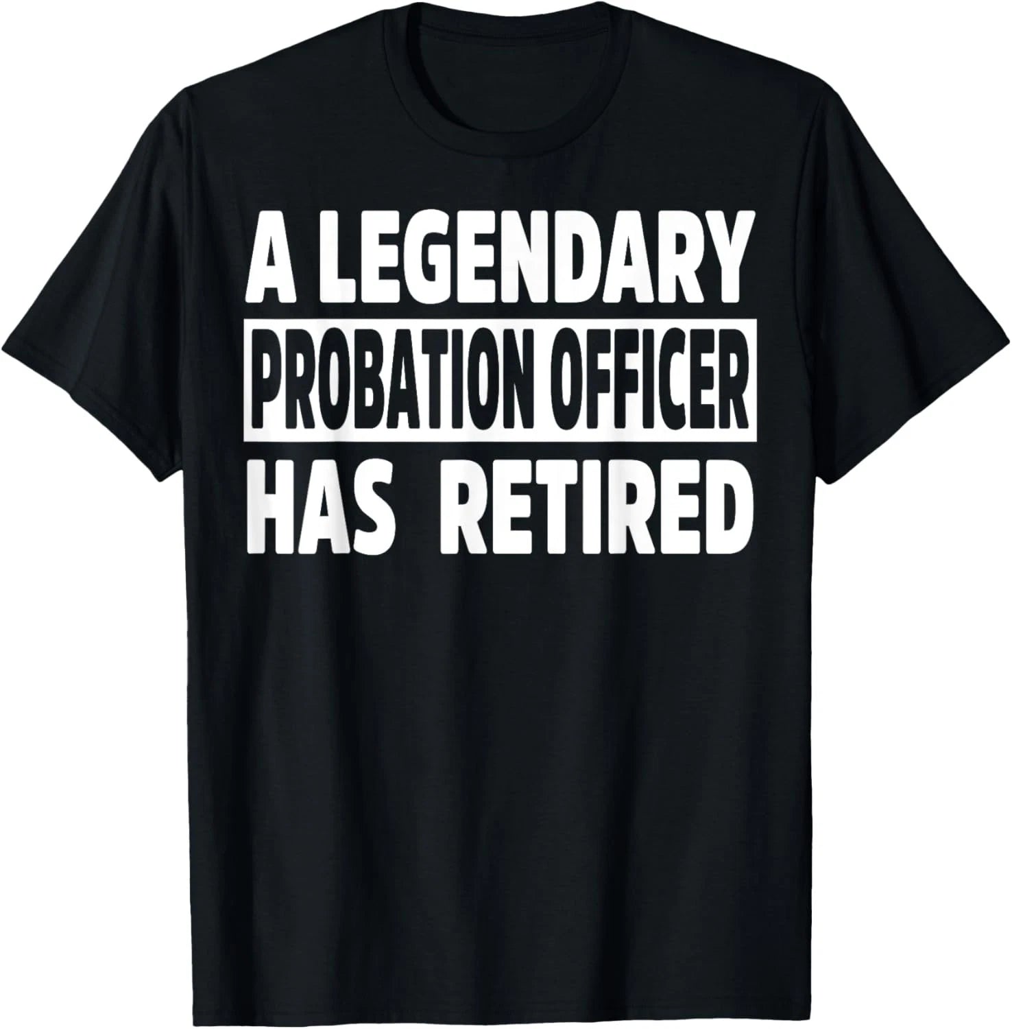 Retired Probation Officer Apparel - Novelty Officers Design T-Shirt