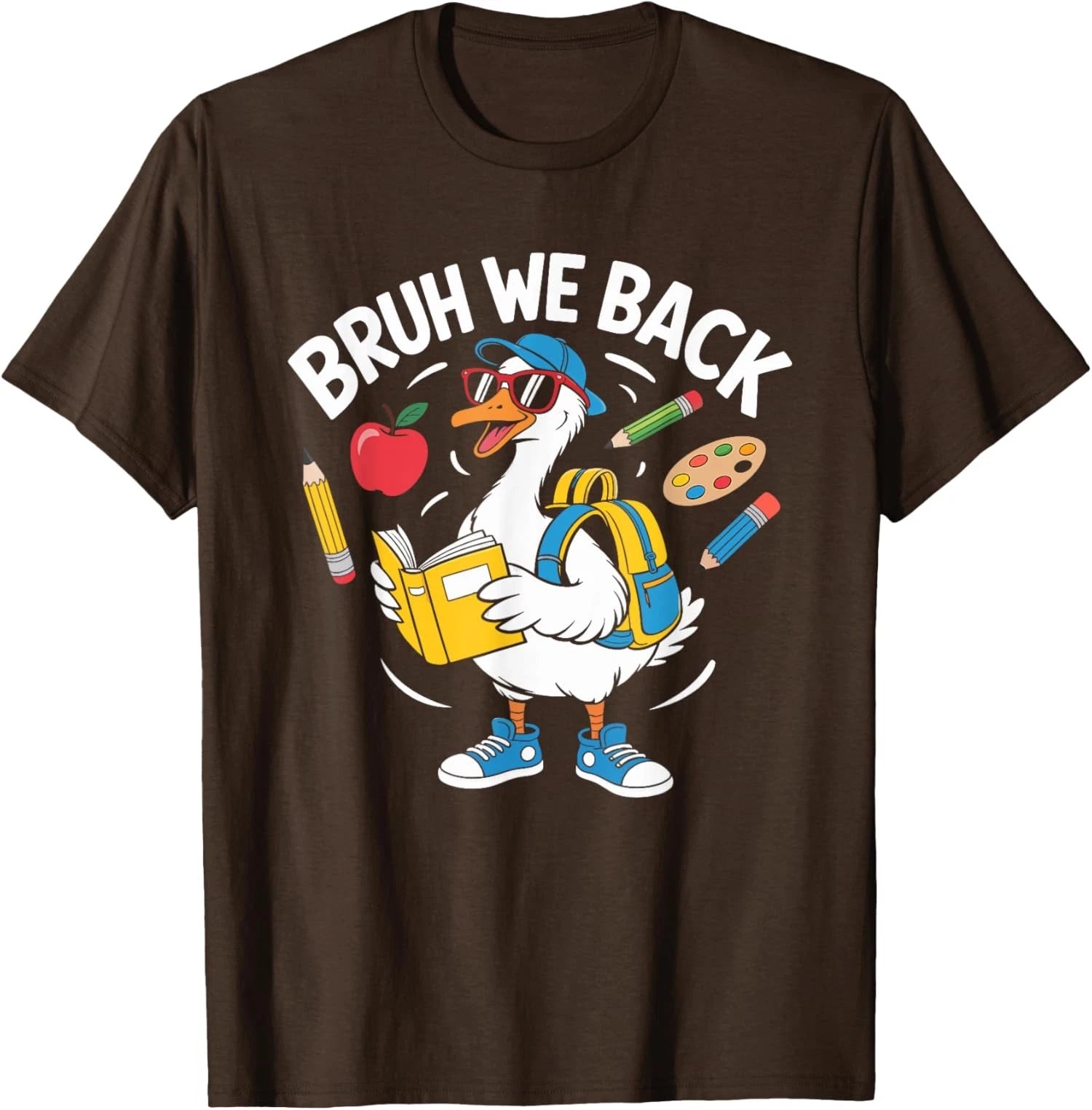 Bruh We Back Funny First Day School Humor Meme Unisex T-Shirt