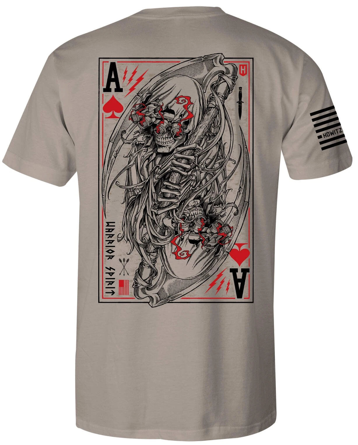 Howitzer Clothing Men's T-shirt Warrior Spirit Card
