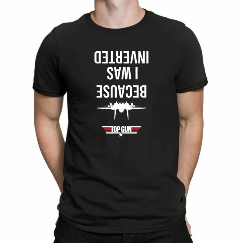 I  Cotton Inverted Inspired F14 Cruise Shirt Was - T Men's Because