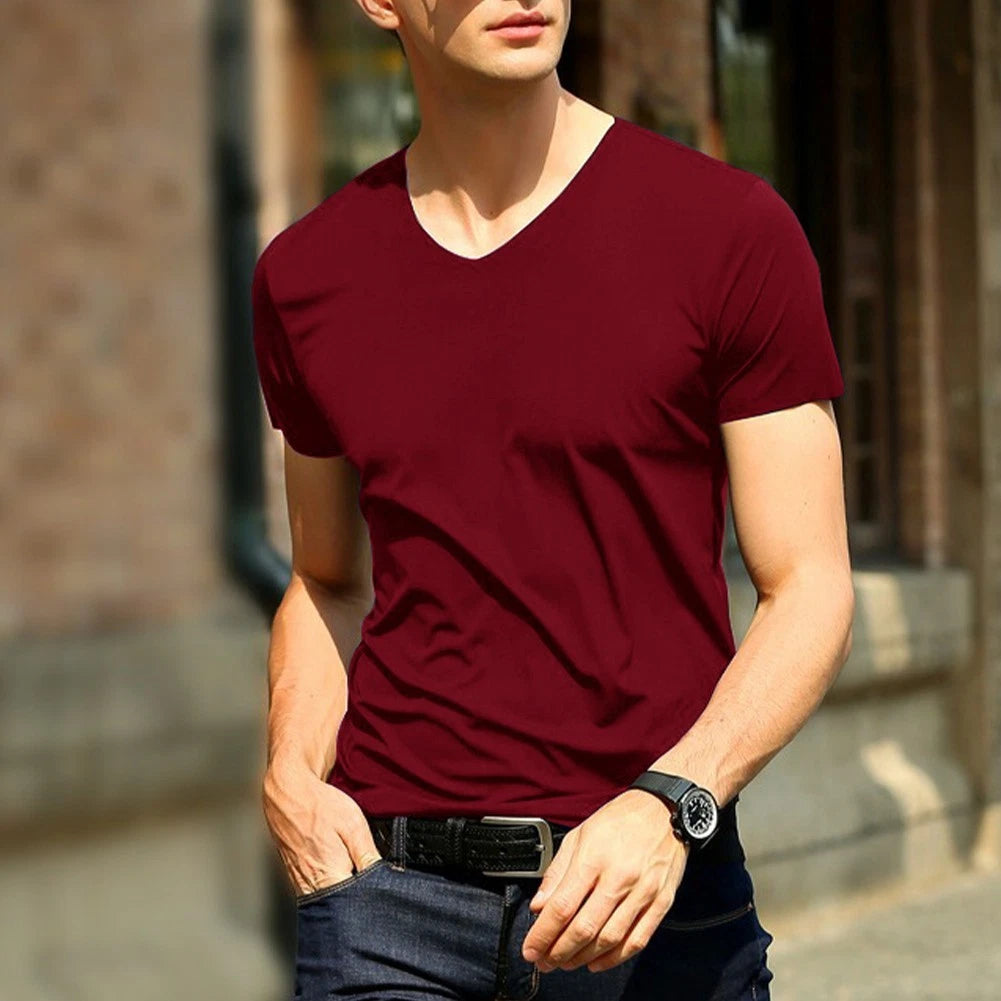 L~4XL Quick Dry Ice Silk Tshirt for Men Mesh Stretch Short Sleeve Sporty Shirt