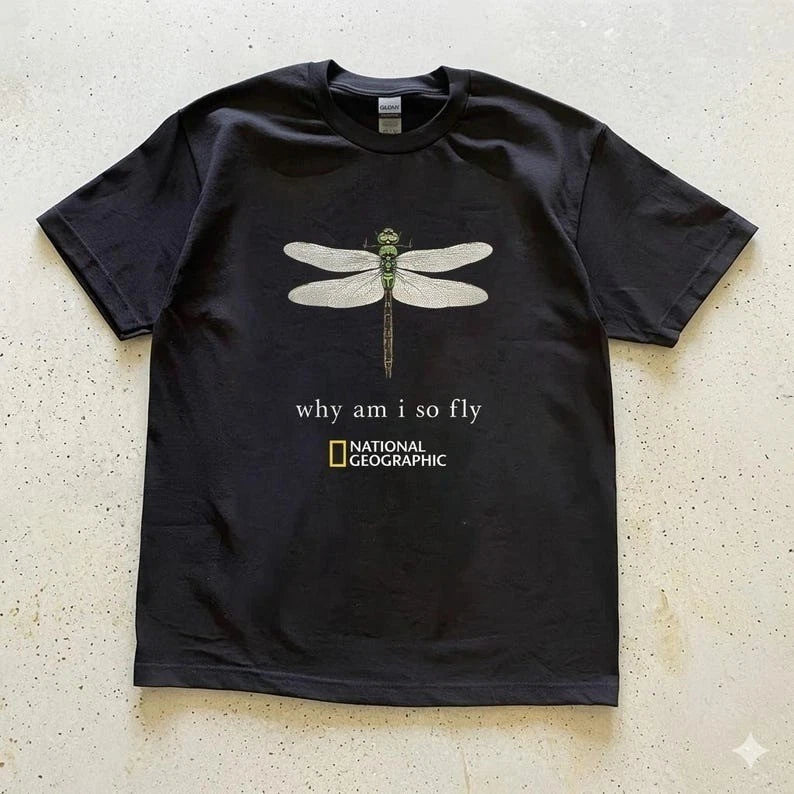Vintage National Geographic "Why Am I So Fly" Tee