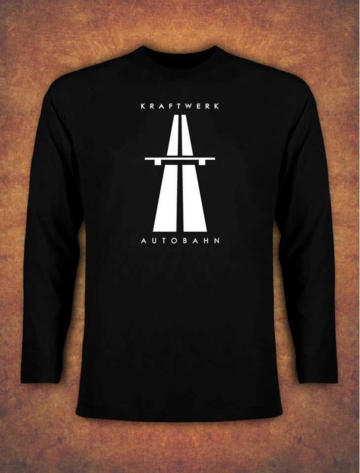 KRAFTWERK AUTOBAHN RETRO TECHNO T-shirt Long Sleeve Black