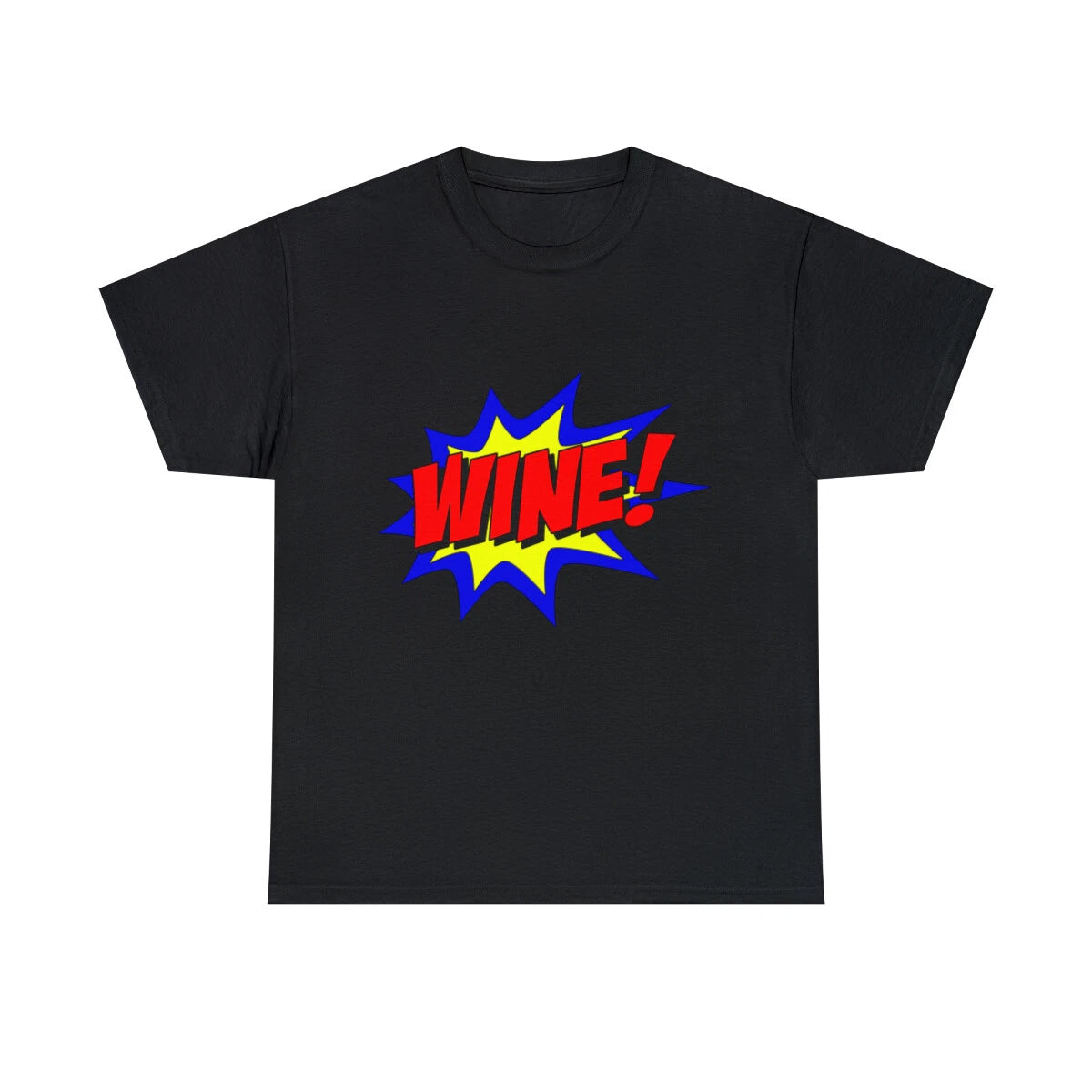 Wine Superhero Graphic Tee Shirt, S-5XL