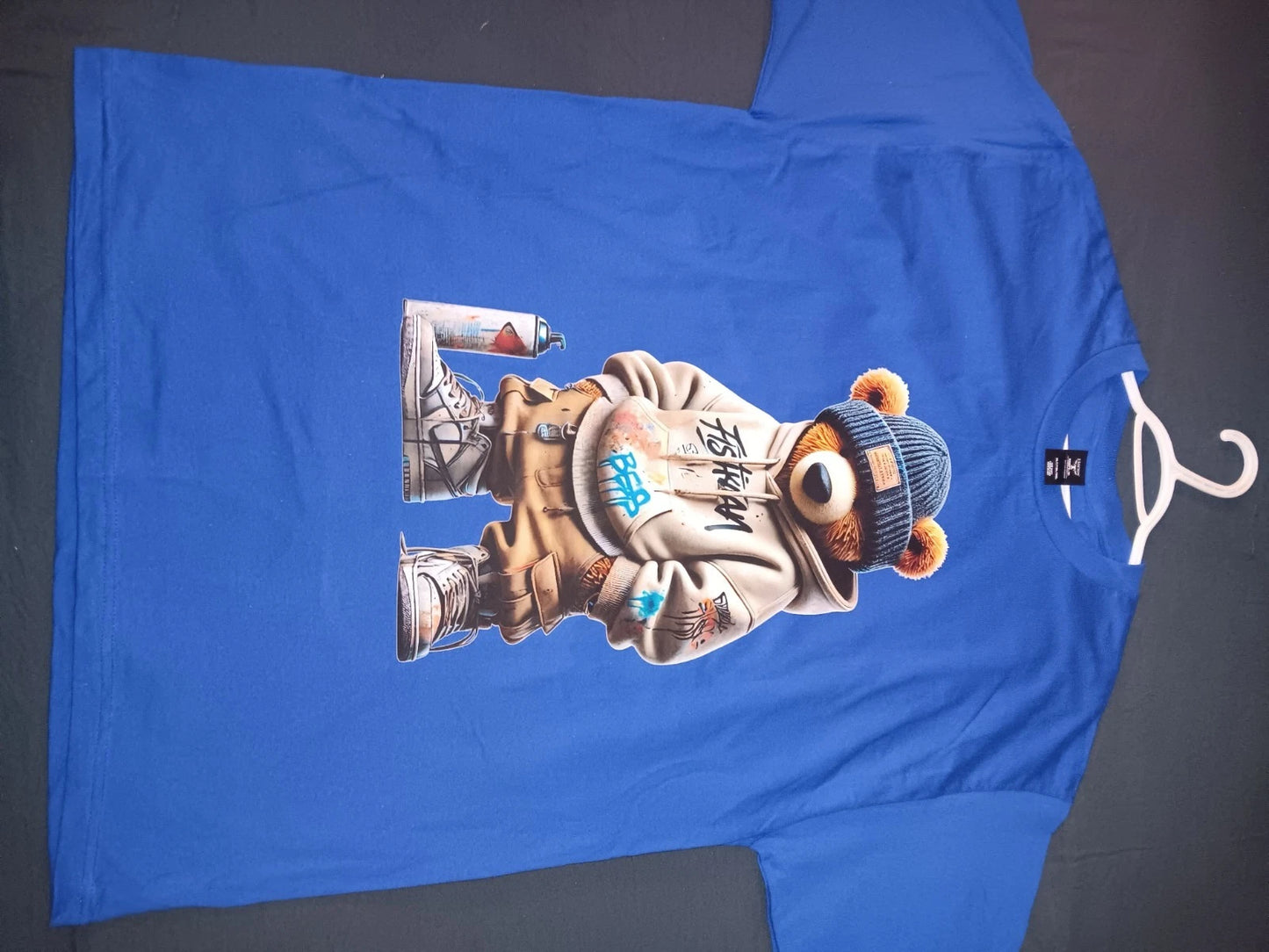 Custom Mens Bad Bear T-shirt From Business Size LARGE TALL NEW