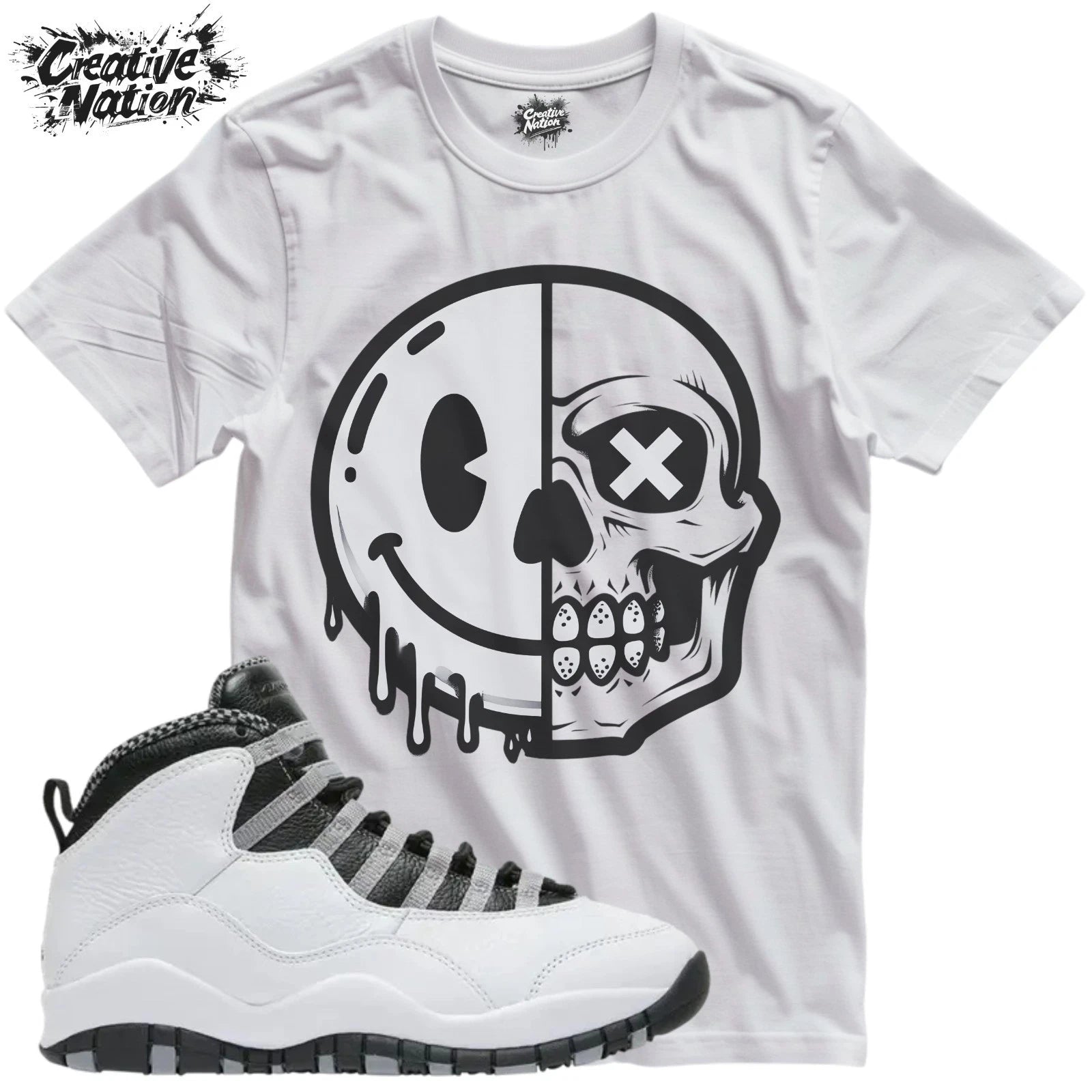Shirt To Match 10 Steel Unisex Tee Sneaker Shirt Skull Shirt For Sneaker Tee