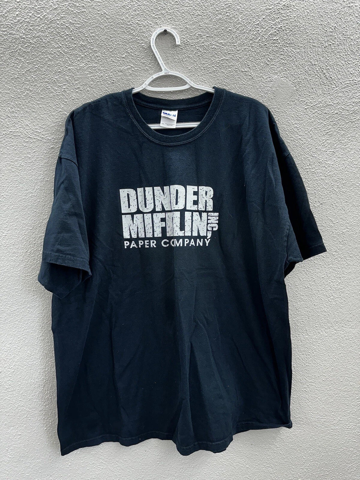Gildan Brand T-Shirt Size 2XL Dunder Mifflin The Office Black Short Sleeve