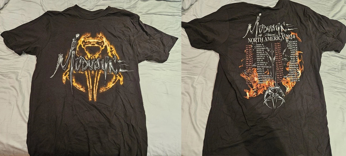 Hot Mudvayne 2024 tour Gift For Fans Black S-235XL Shirt  TK134