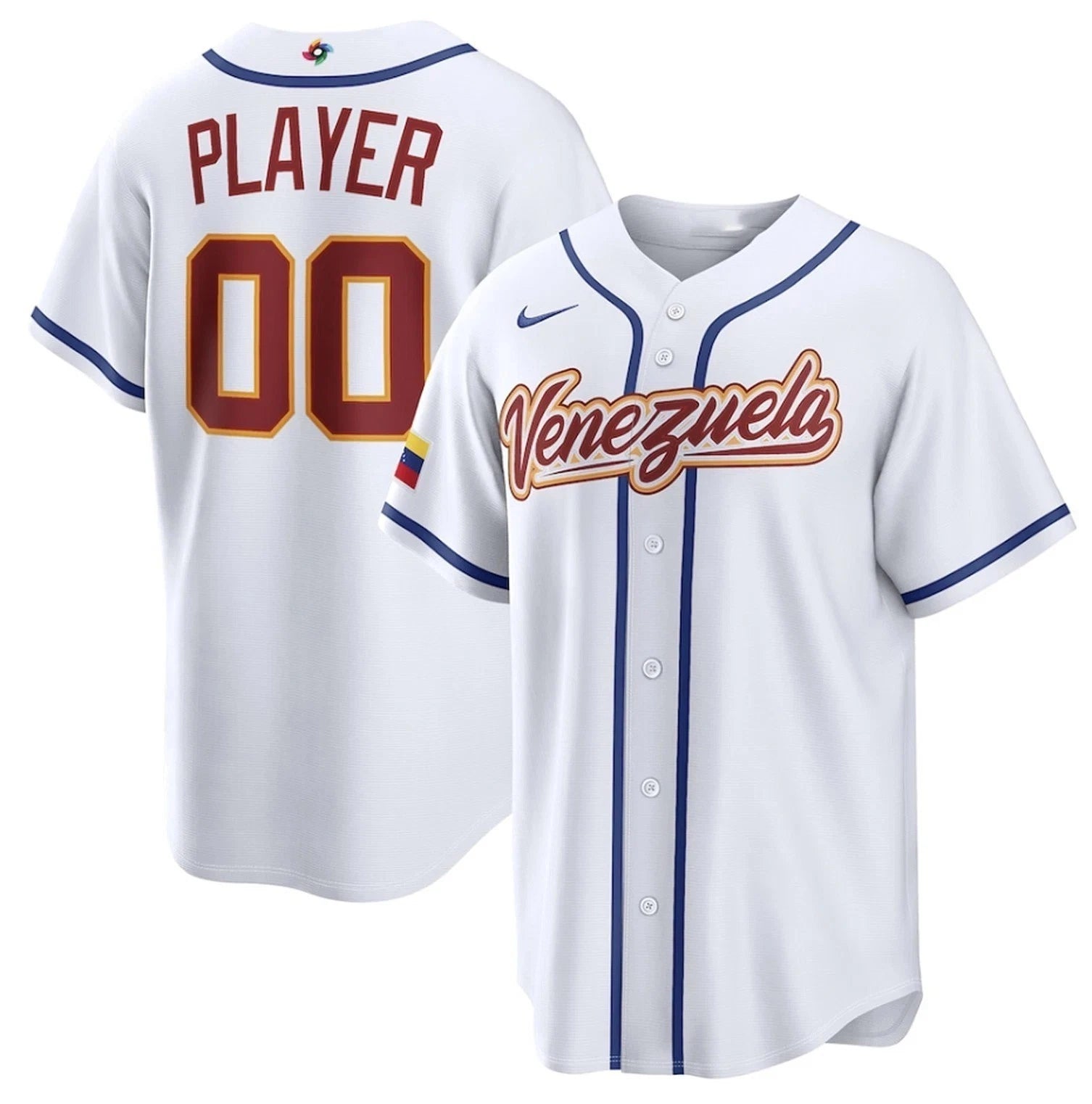 Venezuela Baseball White 2026 World Baseball Classic