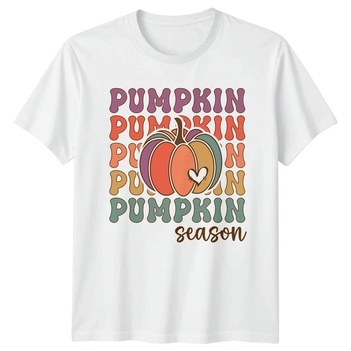 Pumpkin Season T-Shirt Retro Autumn Fall Aesthetic Gift For Him And Her