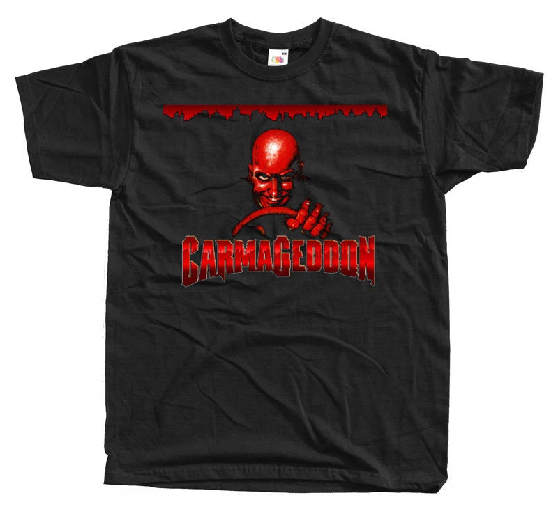 CARMAGEDDON T shirt BLACK PC GAME FAN ART POSTER