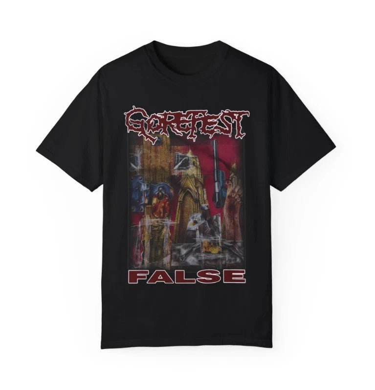 Gorefest False Unisex Black T-Shirt S-5XL Q8313