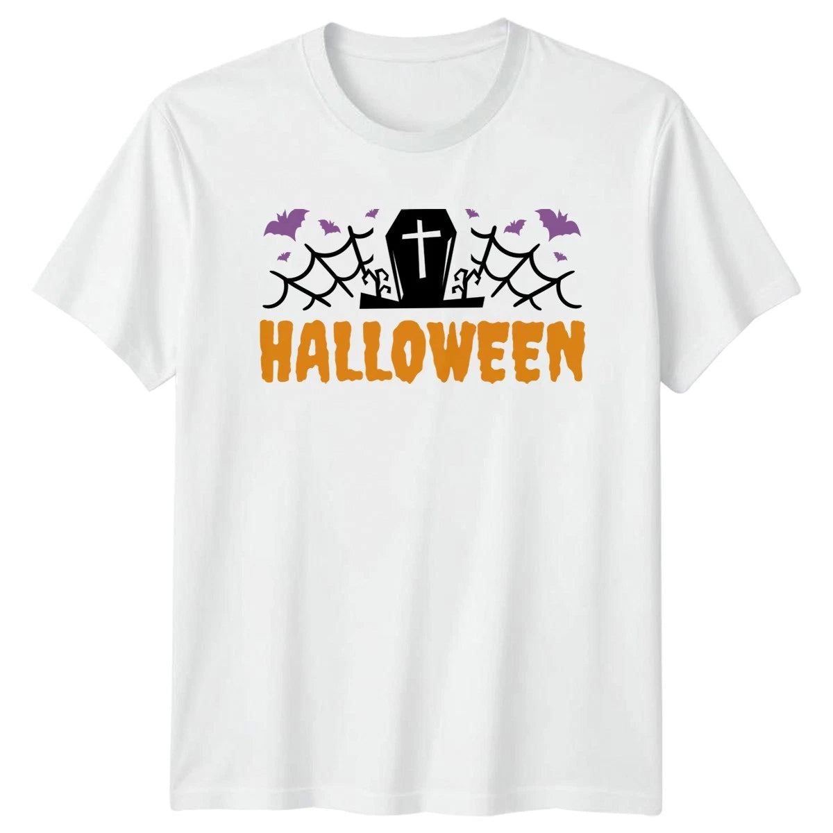 Halloween Coffin Cross Bats T-Shirt Gothic Halloween Gift For Him And Her