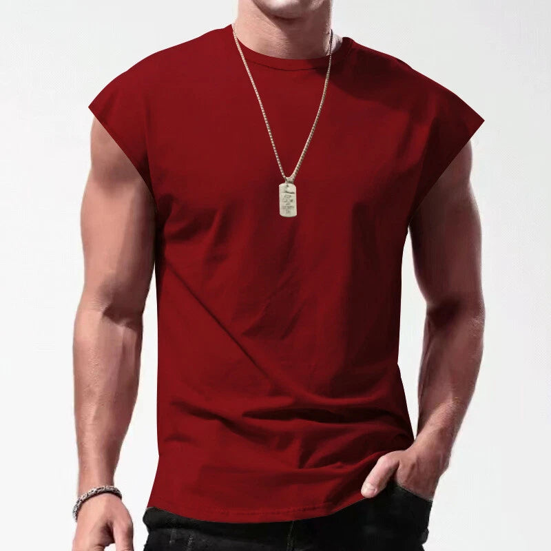 Men Gym Sport Tank Vest Tops Sleeveless Bodybuilding Fitness Muscle Tee T-shirt