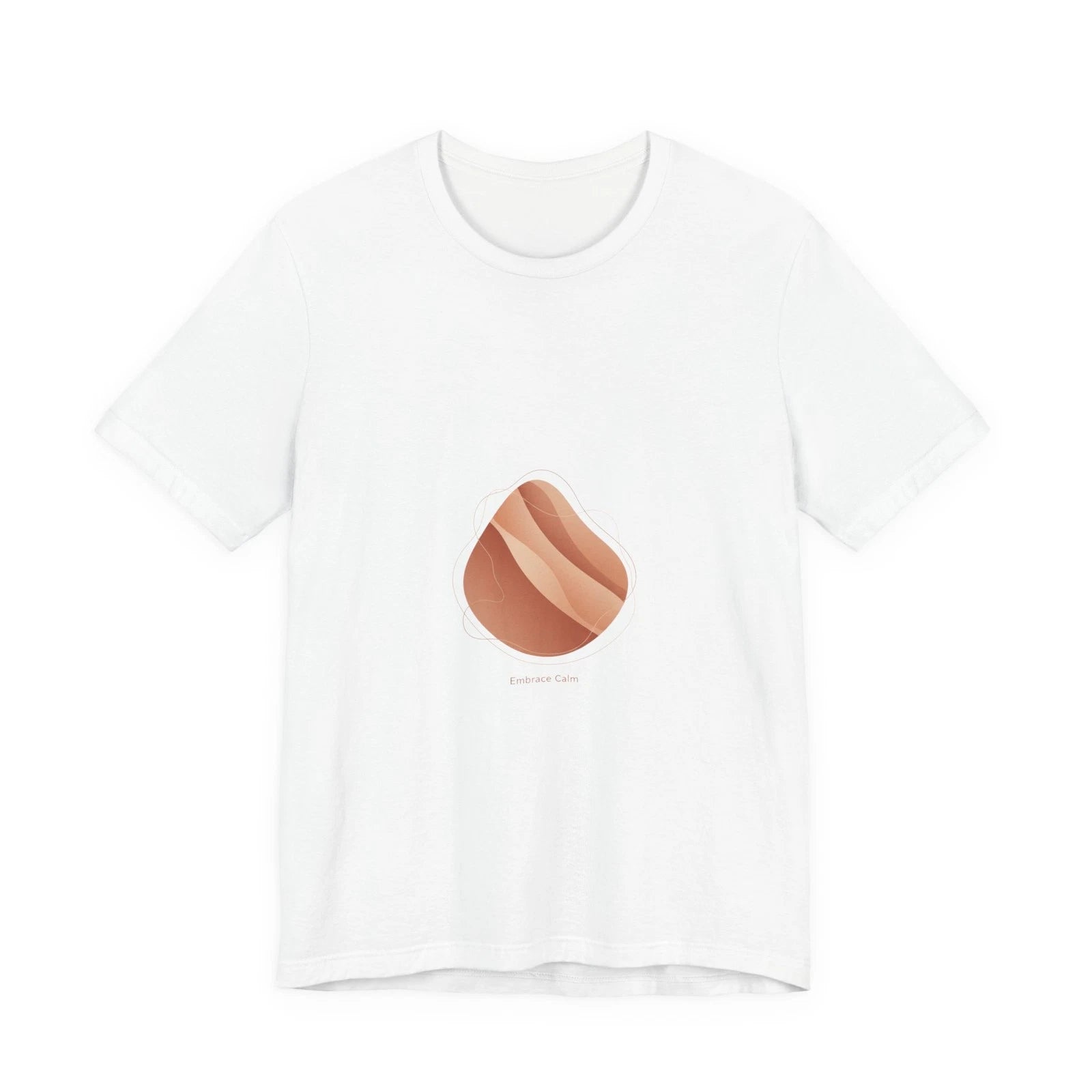 Terracotta Abstract Arch Tee | earthy minimal print, warm neutral shapes