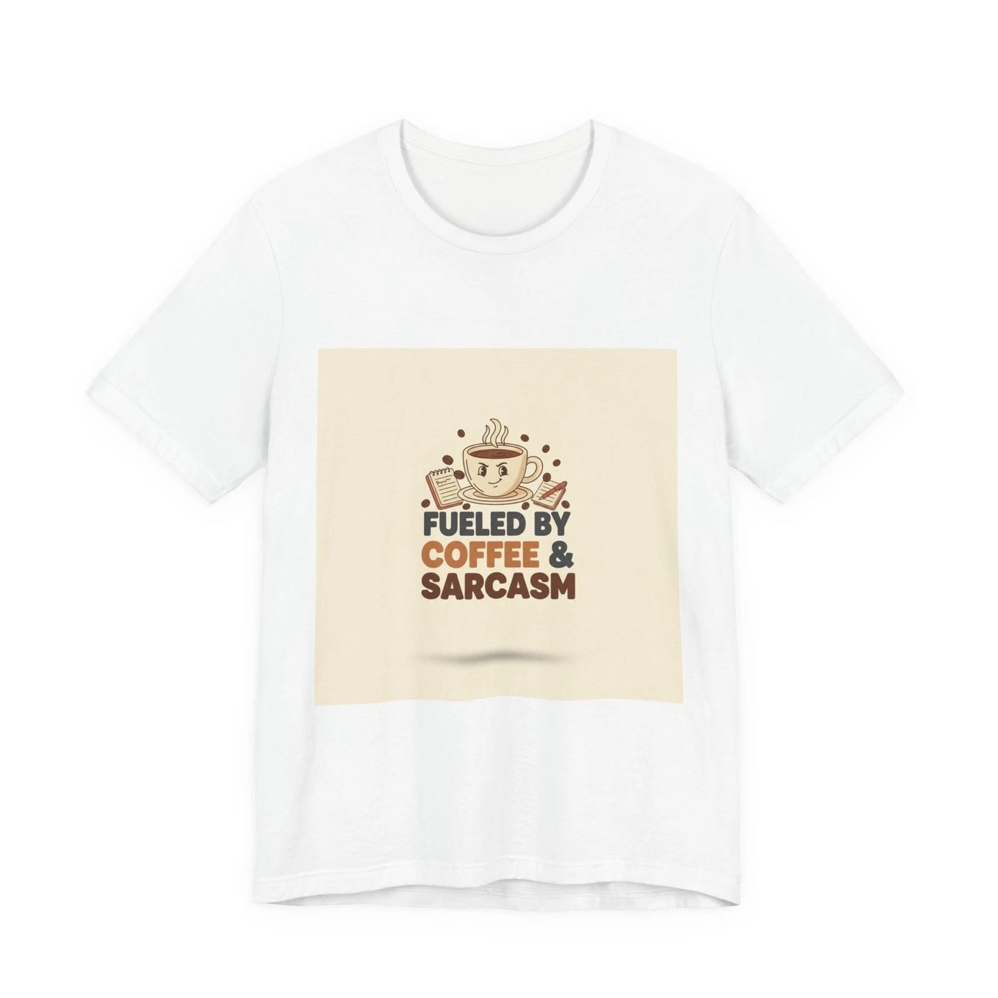 Fueled by Coffee & Sarcasm T-Shirt | coffee shirt, caffeine funny tee