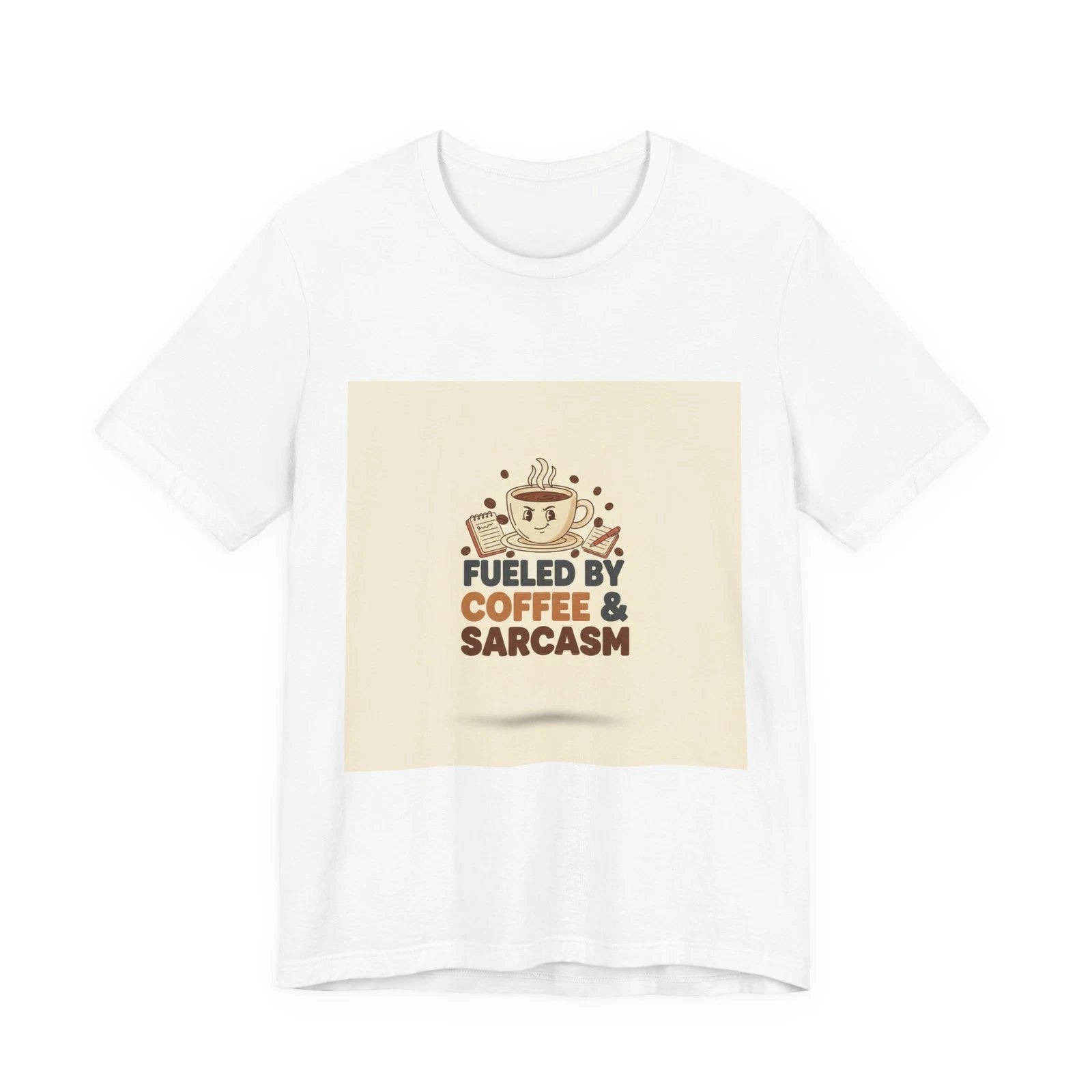 Fueled by Coffee & Sarcasm T-Shirt | coffee shirt, caffeine funny tee