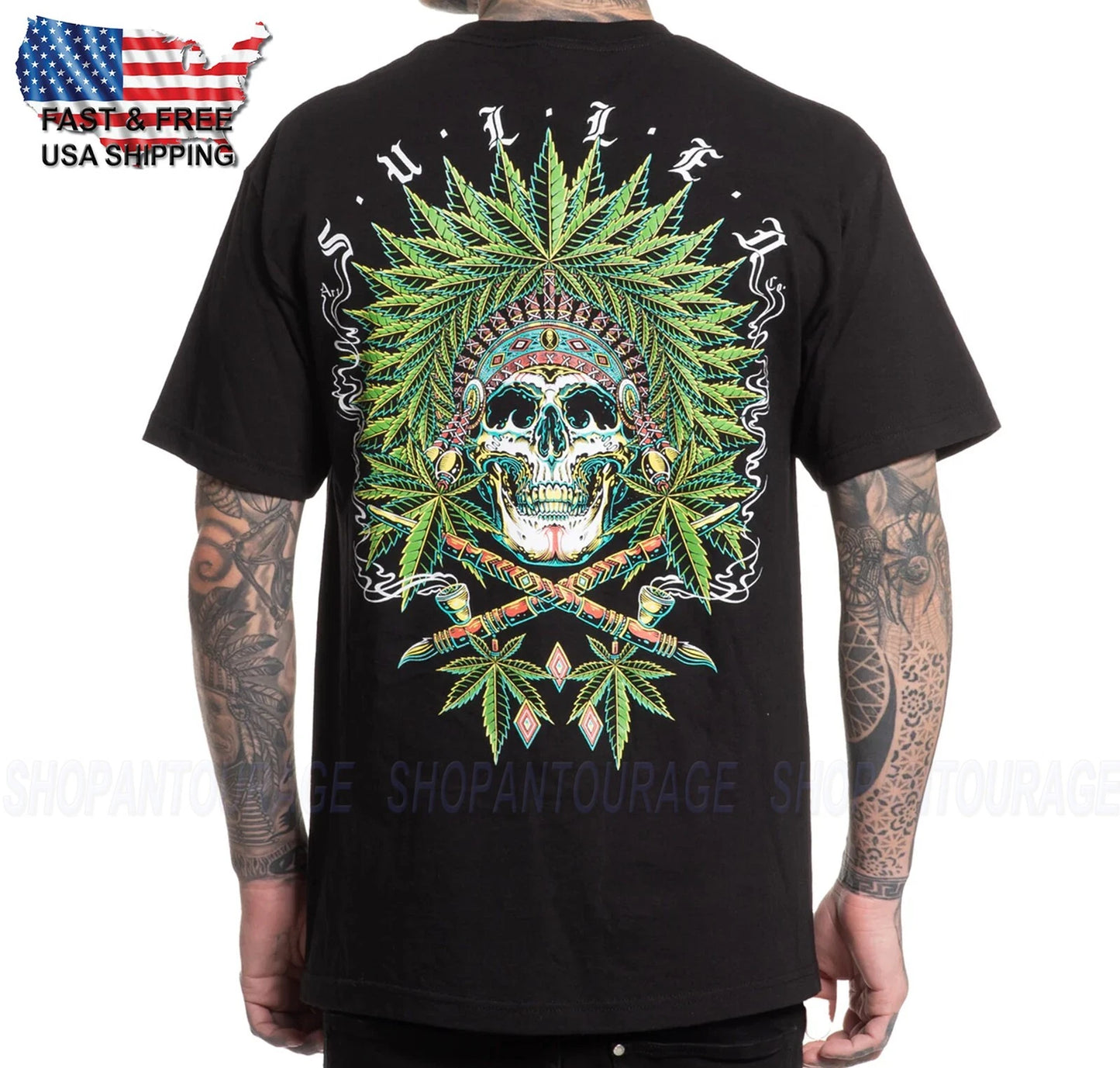 Sullen Art Collective Chiefin Standard Fit SCM6649 Short Sleeve Men`s T-shirt