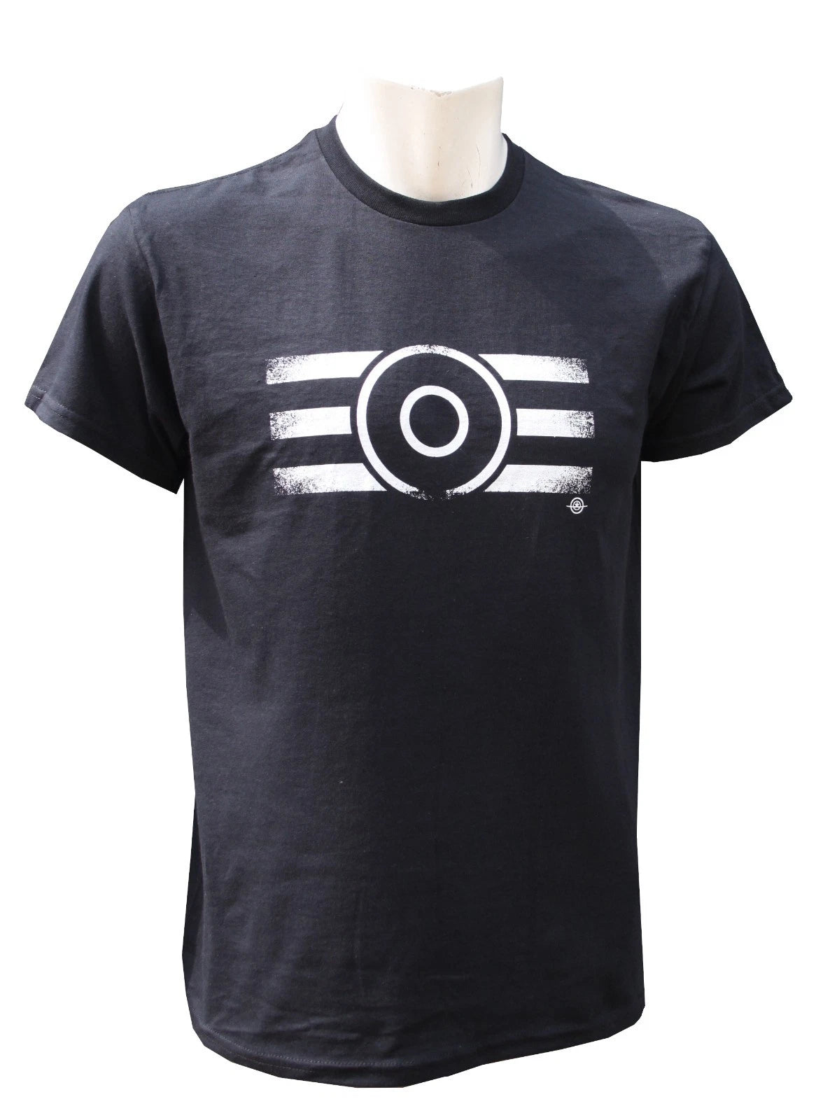 D-Day Roundel Stripes Black White Aviation Exclusive Printed T-Shirt Humour Mens