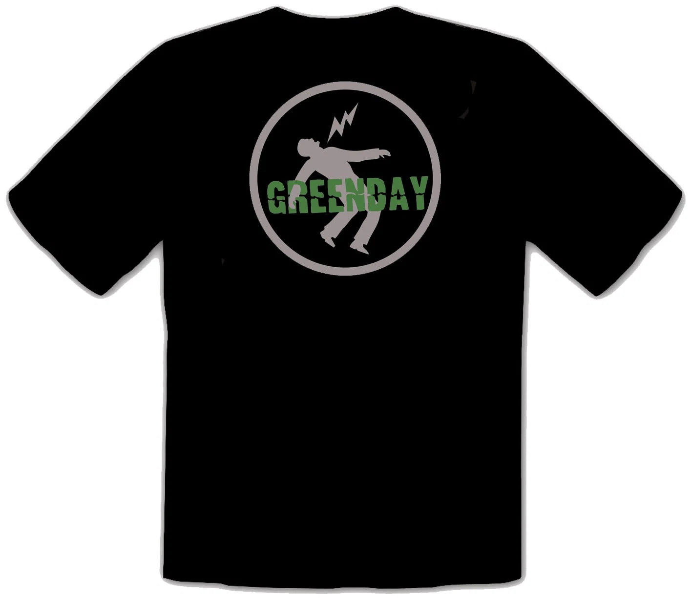 Green Day Punk Rock Music Logo BLACK T-Shirt - 548