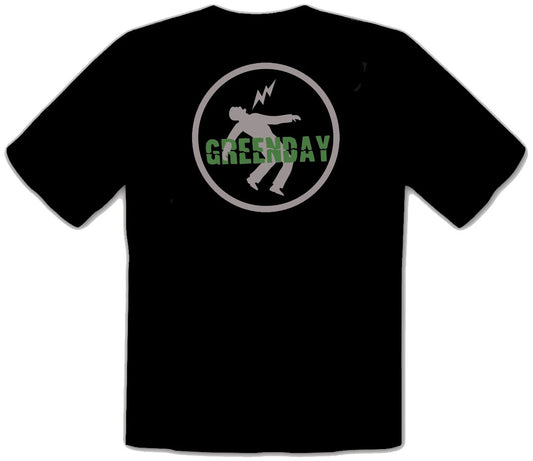 Green Day Punk Rock Music Logo BLACK T-Shirt - 548