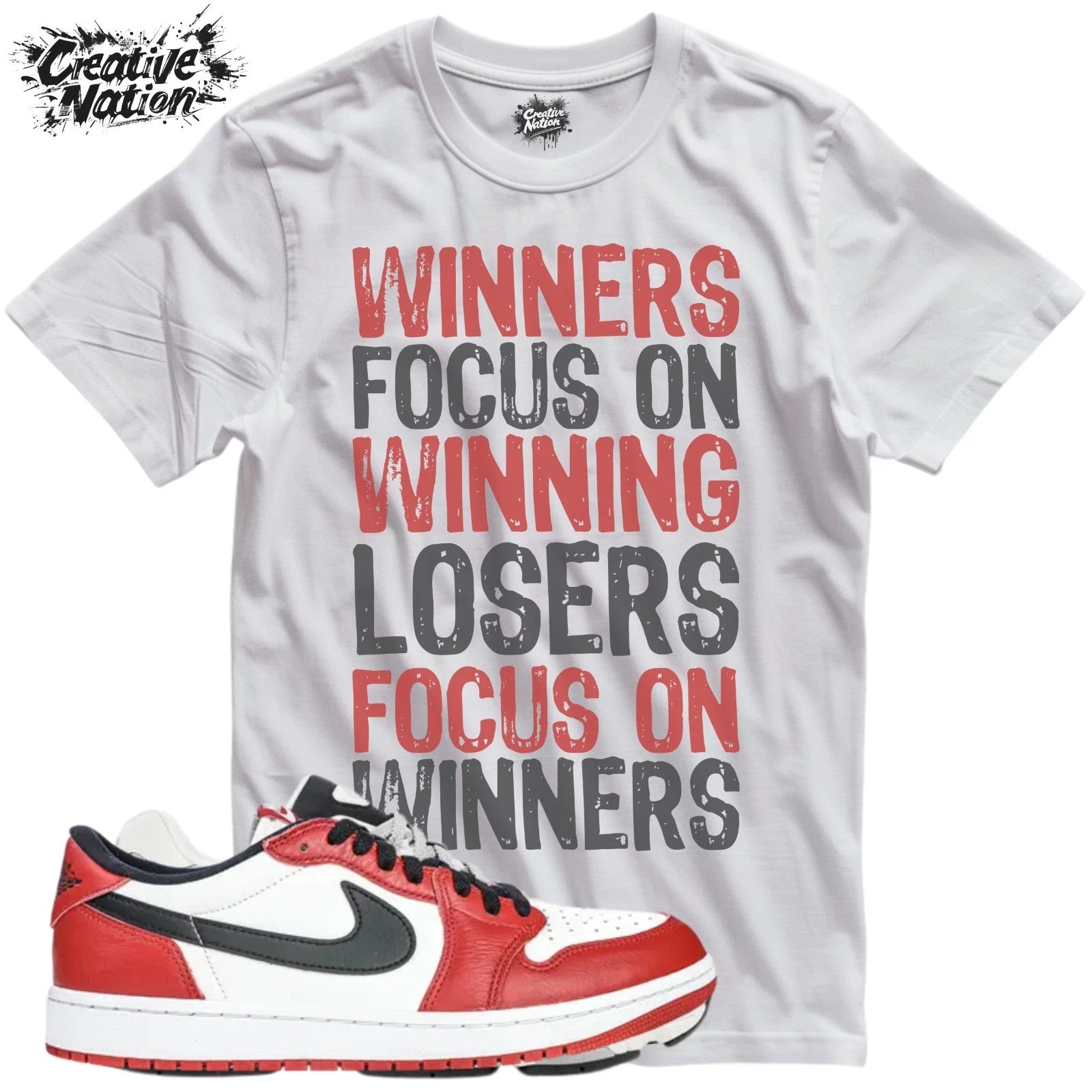 Shirt To Match 1 Low OG Chicago Unisex Tee Sneaker Shirt Gym Shirt Sneaker Tee